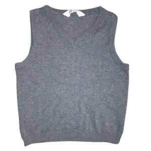 H&M gray knit vest 4T sleeveless